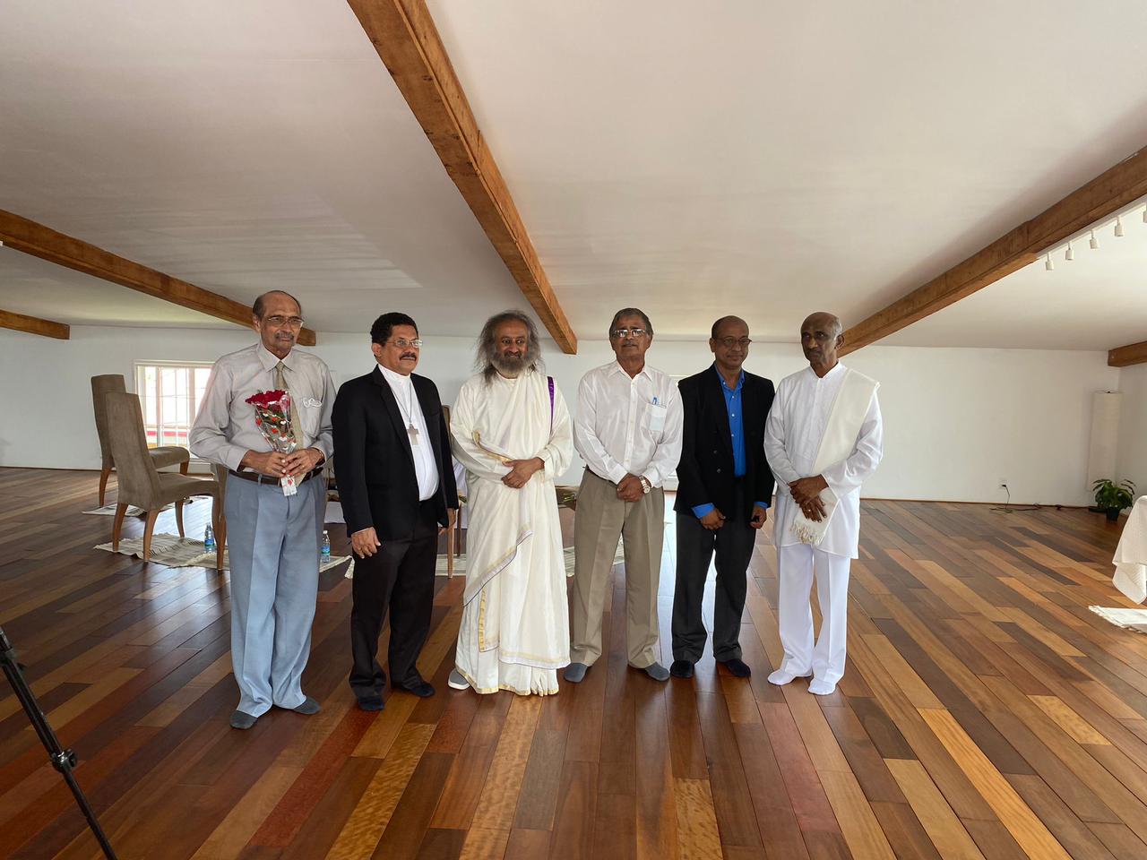 Gurudev addressing the Inter-religious council in Suriname