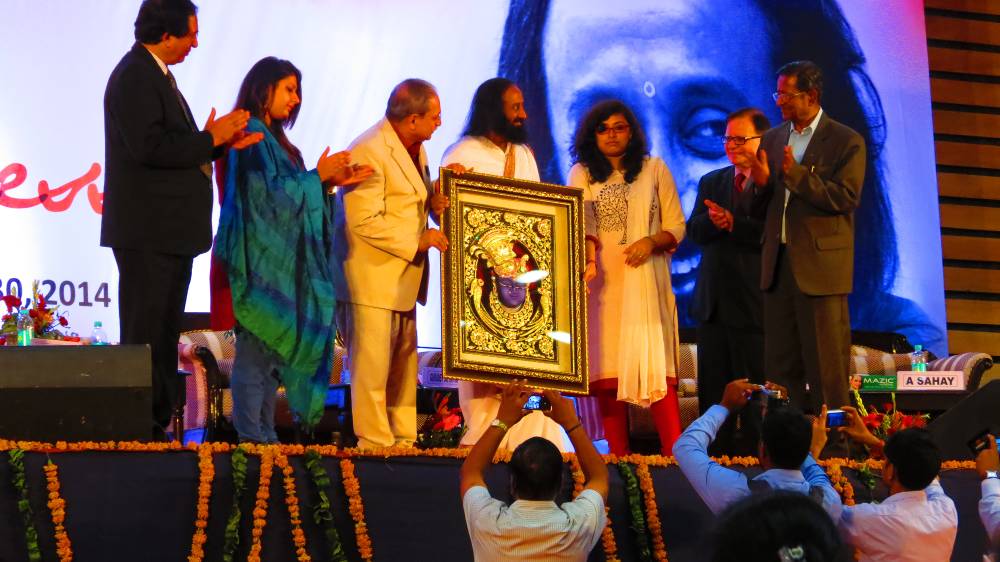 sri sri ravi shankar at BIMTECH aug2014 - 2