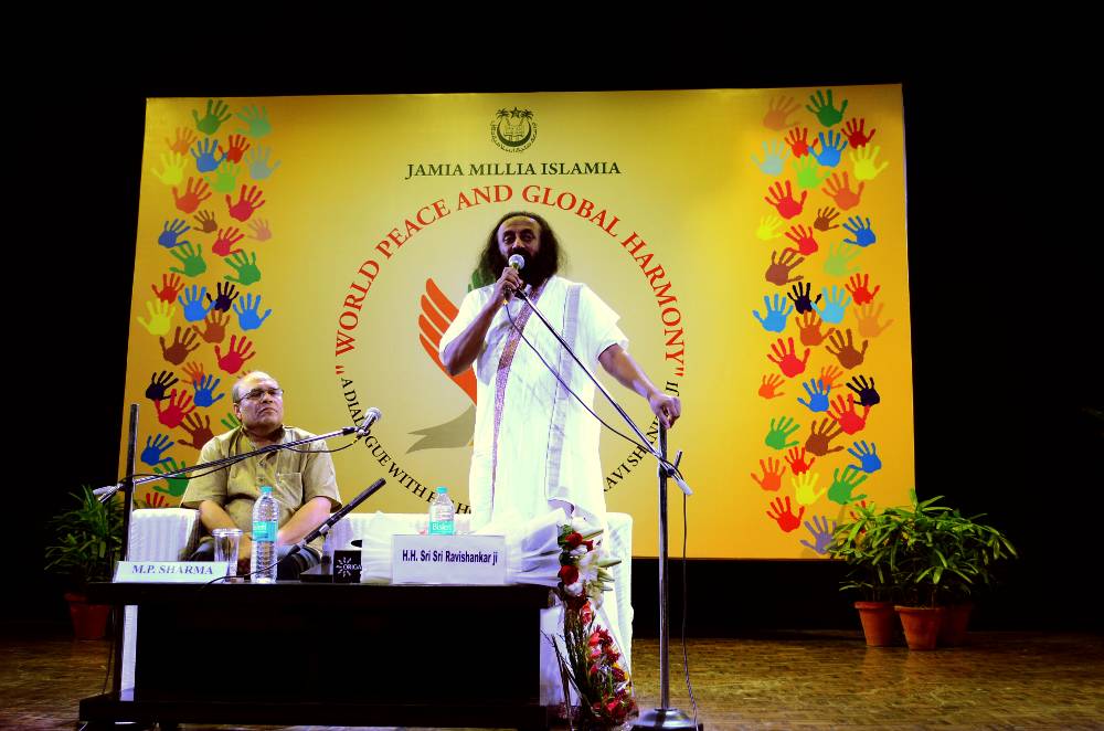 Gurudev Sri Sri Ravi Shankar at Jamia Millia Islamia